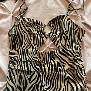 Animal print dress